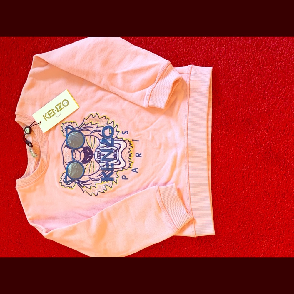 Kids KENZO pink sweatshirt